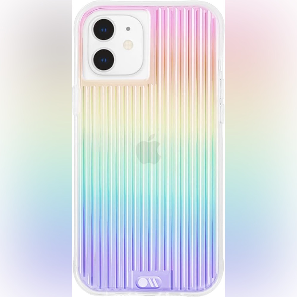Case-Mate Tough Groove Series Case for Apple iPhone 12 mini - Iridescent Groove